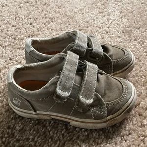 Sperry tan canvas shoes